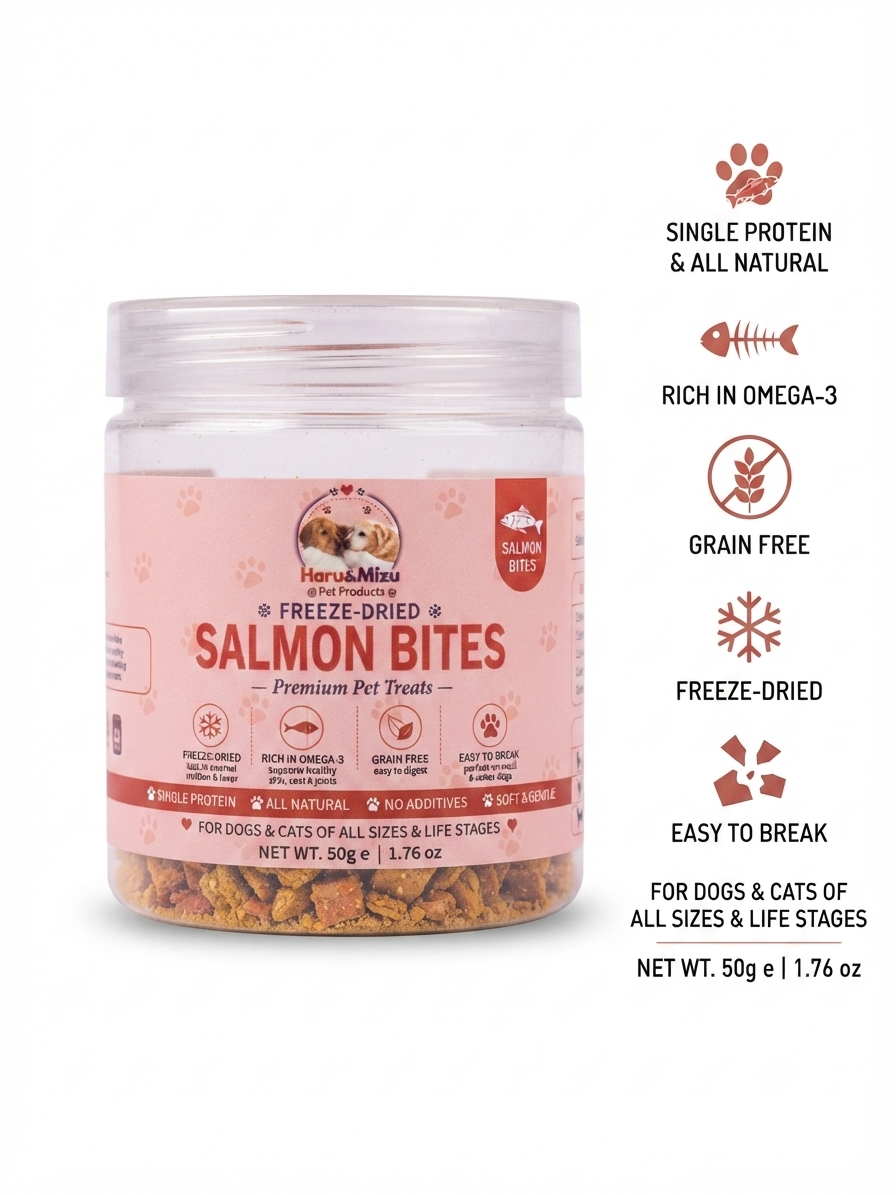 Haru&Mizu Freeze- Dried Salmon treats