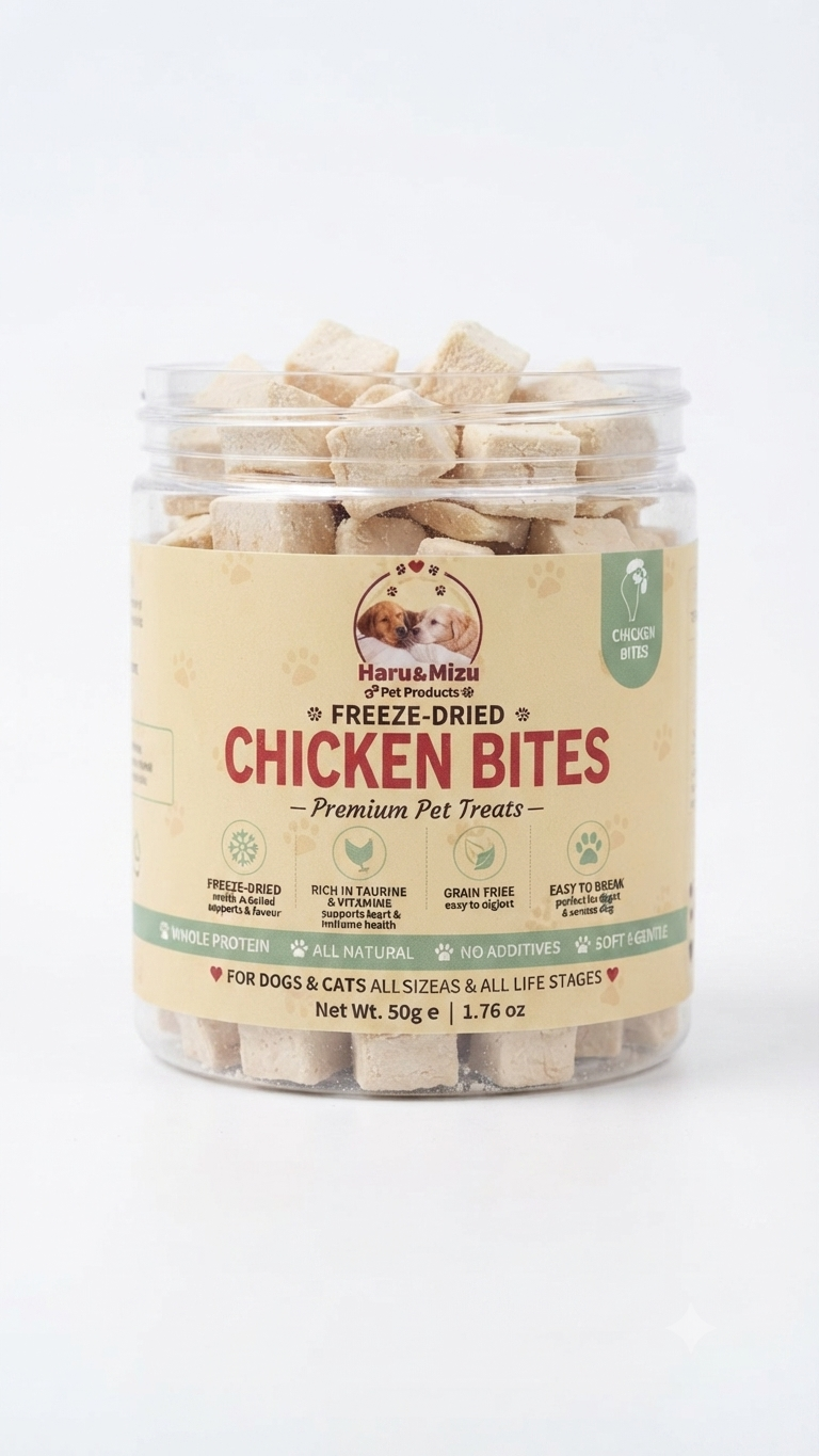 Haru & Mizu Freeze-Dried Chicken Bites
