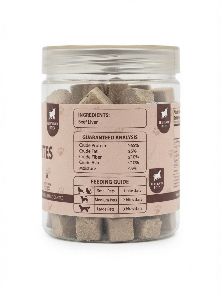 Haru & Mizu - Freeze-Dried Beef Liver Bites: