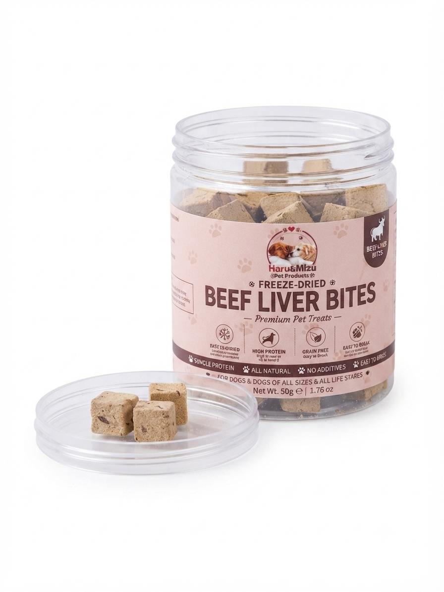 Haru & Mizu - Freeze-Dried Beef Liver Bites:
