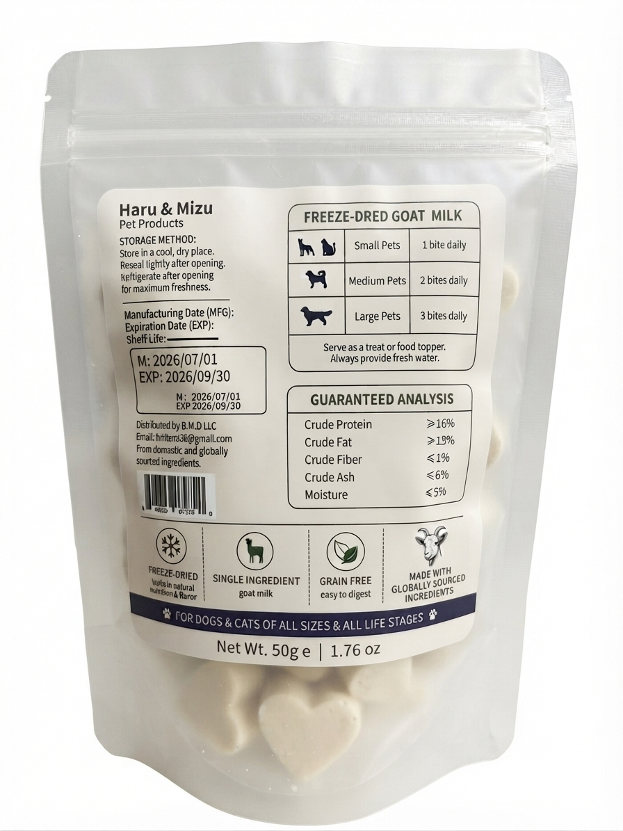 Haru & Mizu Freeze-Dried Goat Milk